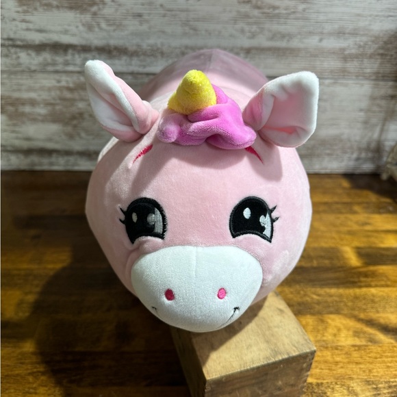 17 INCH Flip a Zoo Mushmillows  Plush Stuffed Animal Green Dragon Pink Unicorn - Picture 2 of 9